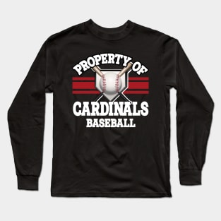 Proud Name Cardinals Graphic Property Vintage Baseball Long Sleeve T-Shirt